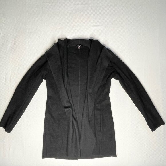 Jacob Black Drape‑Front Knit Cardigan (Small) - Picture 5 of 11